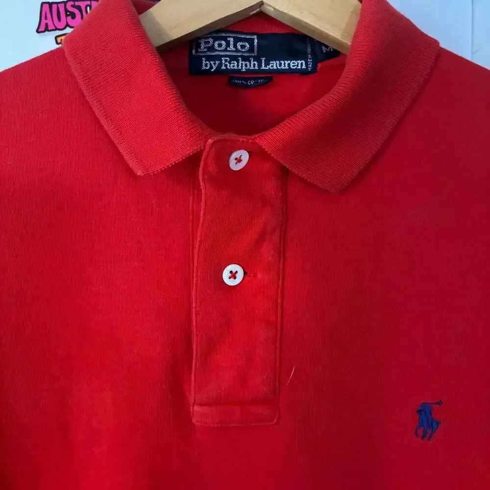 Polo Ralph Lauren Vintage Red Classic Pique Short Sleeve Polo Shirt